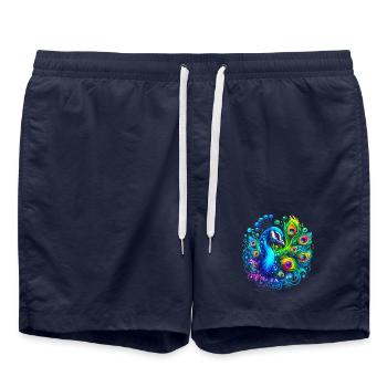 Paon - Short de bain - bleu marine - Devant - AI Model Male 185 light (185cm)