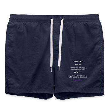 Sarcoidosis acceptance - Swim Trunks - french navy - Front - AI Model Male 185 light (185cm)