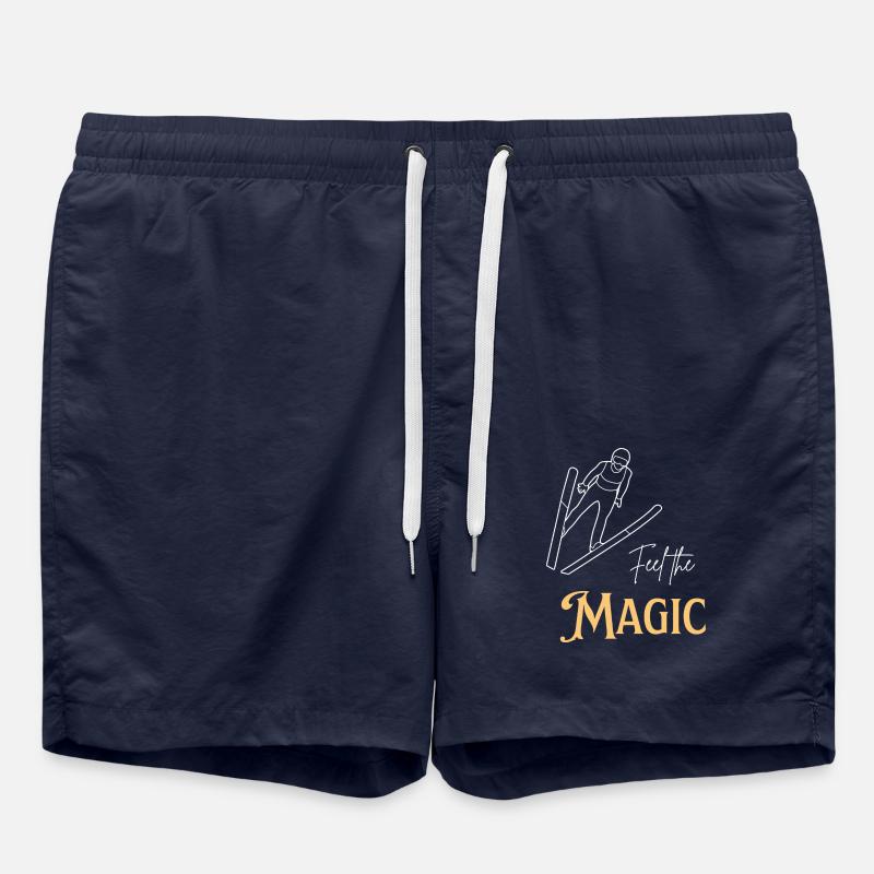 Feel the Magic - Ski Jumping - Badeshorts - French Navy