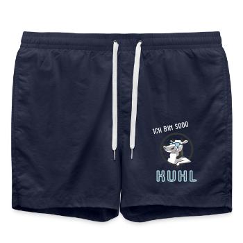 Ich bin so cool. Kuhl, Kuh - Badeshorts - French Navy - Vorne - AI Model Male 185 light (185cm)