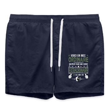 mec ordinaire le GR20 randonnée corse - Short de bain - bleu marine - Devant - AI Model Male 185 light (185cm)