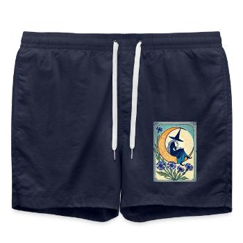 Sorcière bleue - Short de bain - bleu marine - Devant - AI Model Male 185 light (185cm)