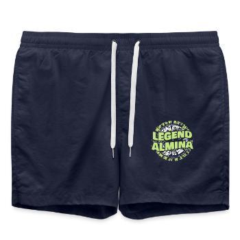 Almina als Frau - Badeshorts - French Navy - Vorne - AI Model Male 185 light (185cm)