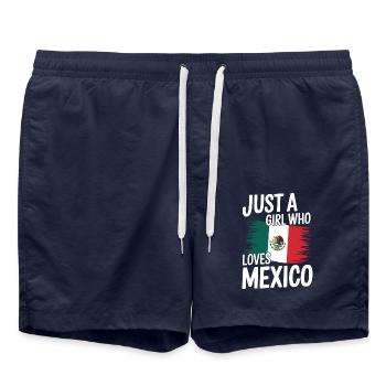 Mexique Mexique Mexicain Espagnol - Short de bain - bleu marine - Devant - AI Model Male 185 light (185cm)