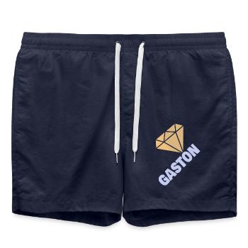 Cadeau pour Gaston - Short de bain - bleu marine - Devant - AI Model Male 185 light (185cm)