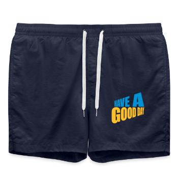 Bonne journée - Short de bain - bleu marine - Devant - AI Model Male 185 light (185cm)
