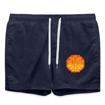 the day you deserve - Swim Trunks - french navy - Front - AI Model Male 185 light (185cm)
