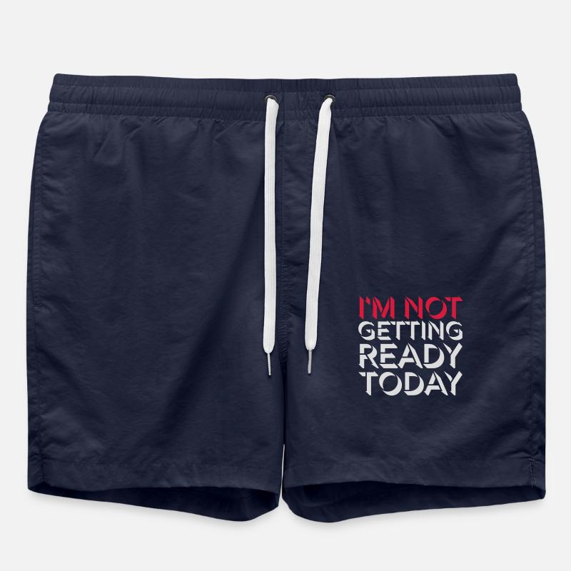 not getting ready today - Swim Trunks - french navy