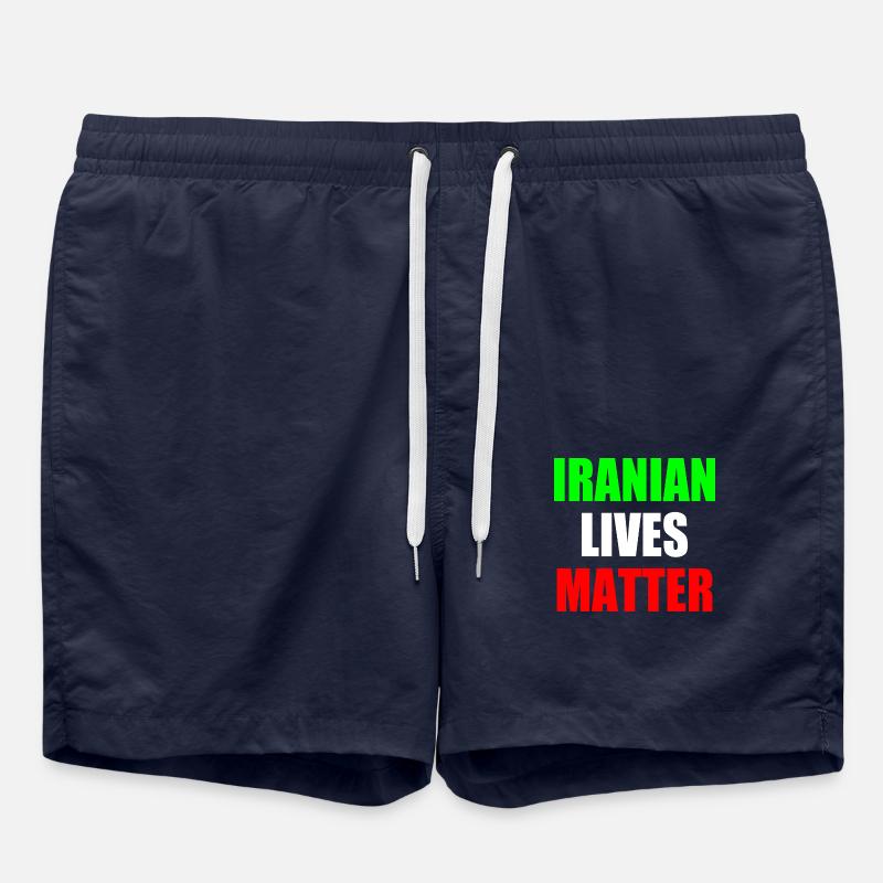 Iranian lives matter - Short de bain - bleu marine