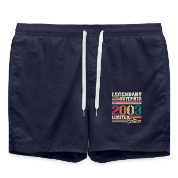 Legendary November 2003 limited edition - Swim Trunks - french navy - Front - AI Model Male 185 light (185cm)
