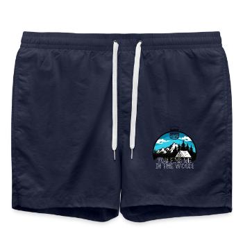 You find me in the wood - Badeshorts - French Navy - Vorne - AI Model Male 185 light (185cm)