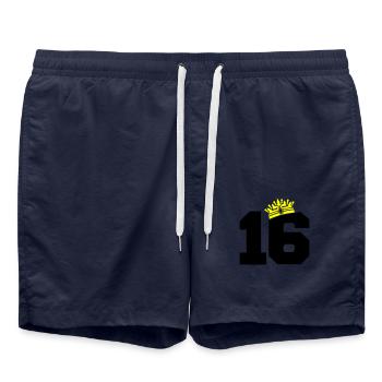 16 très grand lit - Short de bain - bleu marine - Devant - AI Model Male 185 light (185cm)
