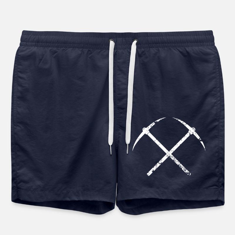 Spitzhacken Used Look - Badeshorts - French Navy