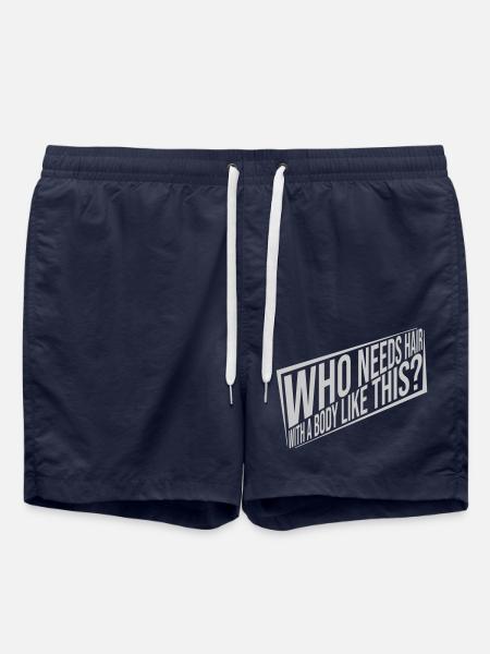 Who Needs Hair Saying - Swim Trunks - french navy