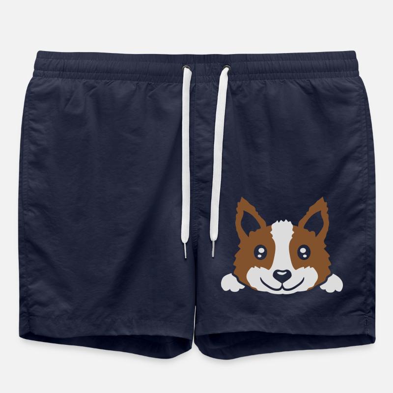 Design small cute dog - Swim Trunks - french navy