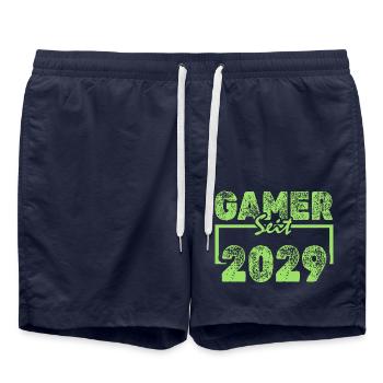 Gamer 2029 - Swim Trunks - french navy - Front - AI Model Male 185 light (185cm)