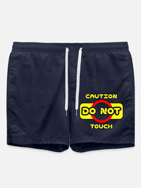 Caution do not touch! ⚠ - Swim Trunks - french navy