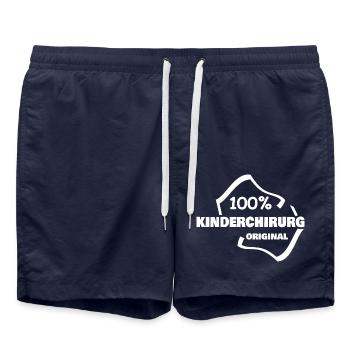 Gift for Pediatric Surgeon - Swim Trunks - french navy - Front - AI Model Male 185 light (185cm)