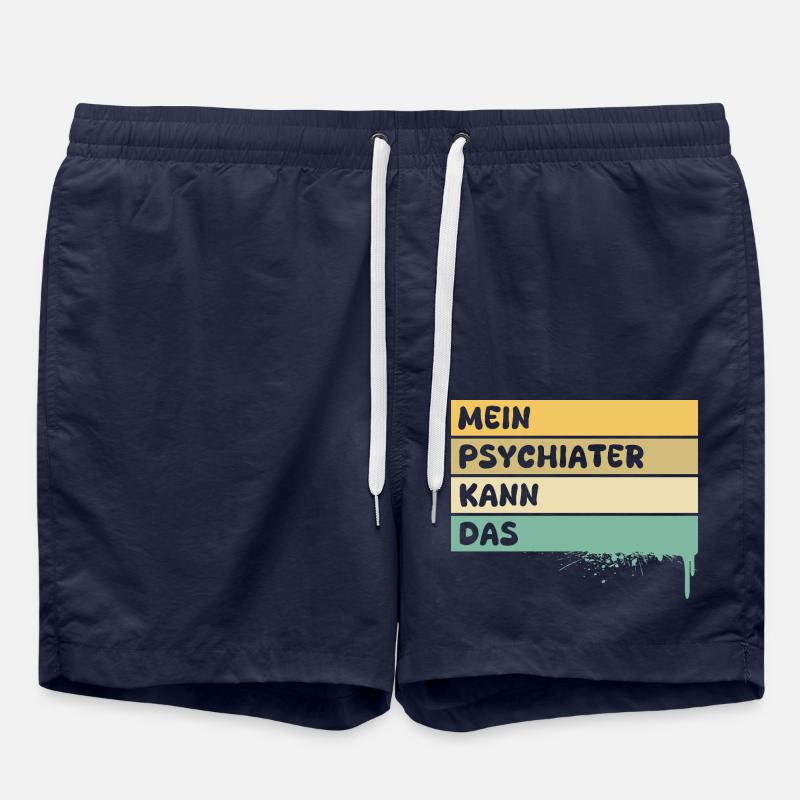 Profession : Psychiatre - Short de bain - bleu marine