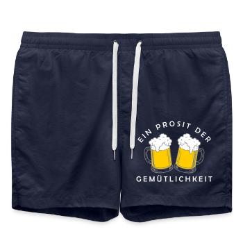 Bier - Ein Prosit der Gemütlichkeit - Short de bain - bleu marine - Devant - AI Model Male 185 light (185cm)