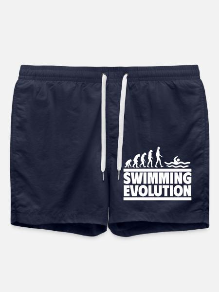 Schwimmen Evolution,Perfekt für Schwimmfans - Badeshorts - French Navy