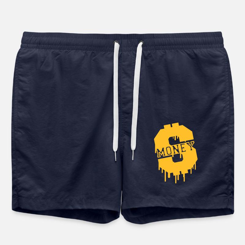 Money Graffiti - Badeshorts - French Navy