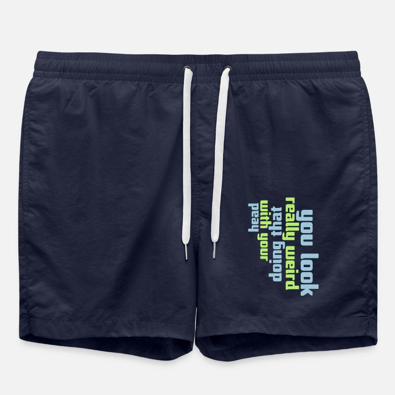 tu as l’air vraiment bizarre - Short de bain - bleu marine
