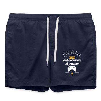 j peux pas j ai entraînement de pouces - Short de bain - bleu marine - Devant - AI Model Male 185 light (185cm)
