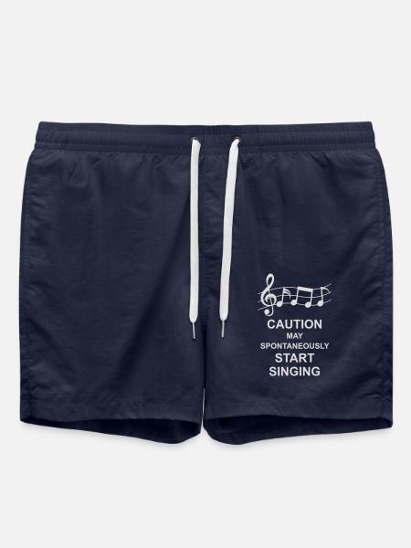 may spontaneously start singing - Swim Trunks - french navy