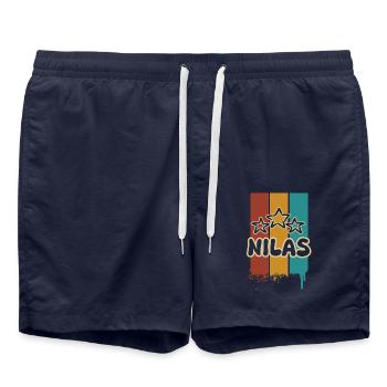 Nilas - Swim Trunks - french navy - Front - AI Model Male 185 light (185cm)