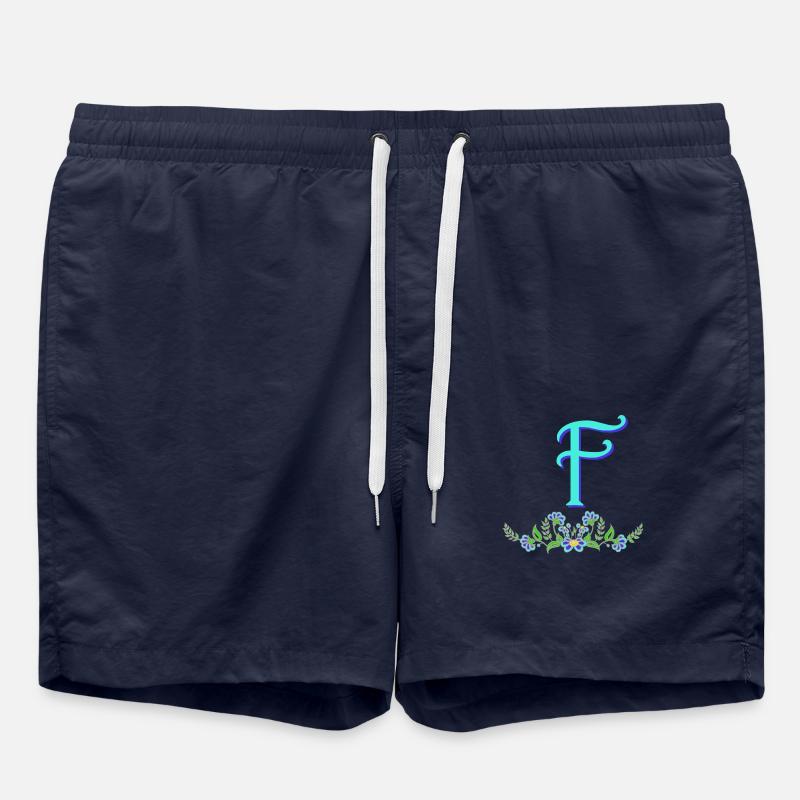 fleur bleue f - Short de bain - bleu marine