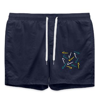 Raquettes de hockey - Short de bain - bleu marine - Devant - AI Model Male 185 light (185cm)