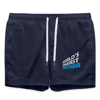 Frères et sœurs Mondes ok Frère - Short de bain - bleu marine - Devant - AI Model Male 185 light (185cm)