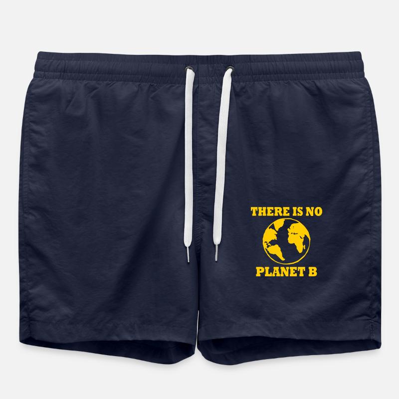 There is no planet b - Short de bain - bleu marine