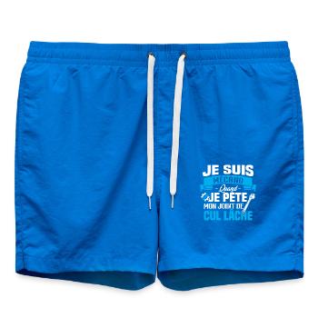 Je suis mécano humour cadeau mécanicien - Short de bain - cobalt blue - Devant
