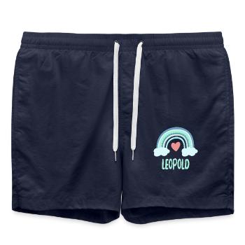 Leopold Nom Rainbow Baby - Short de bain - bleu marine - Devant - AI Model Male 185 light (185cm)