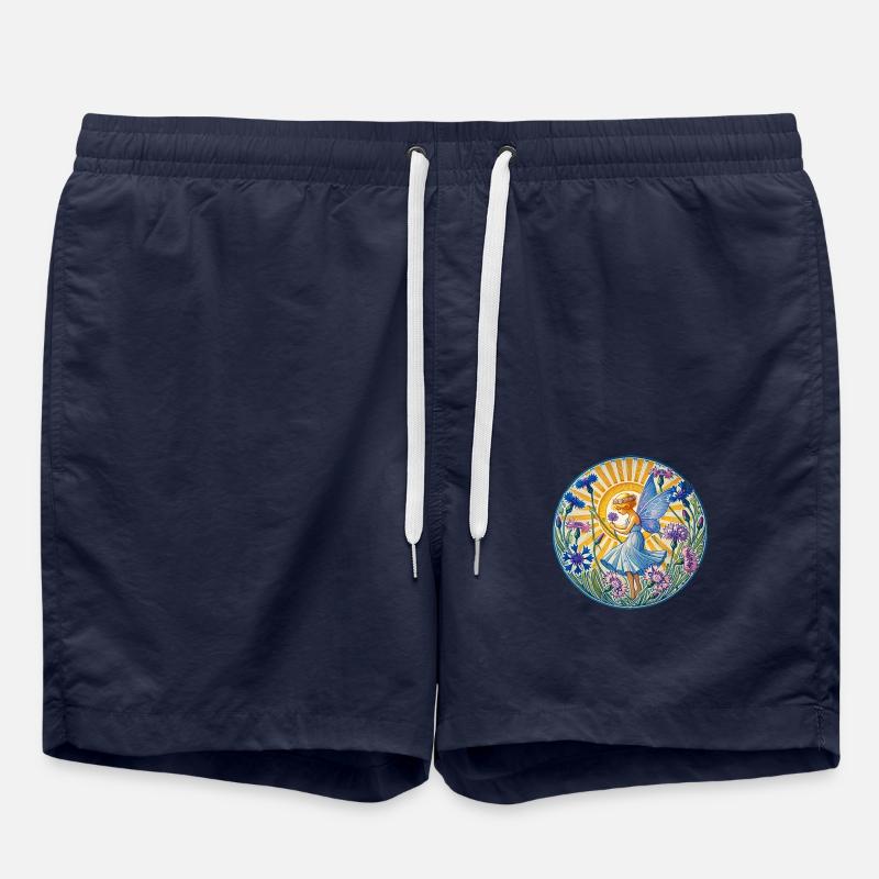 Blaue Kornblumenfee - Badeshorts - French Navy