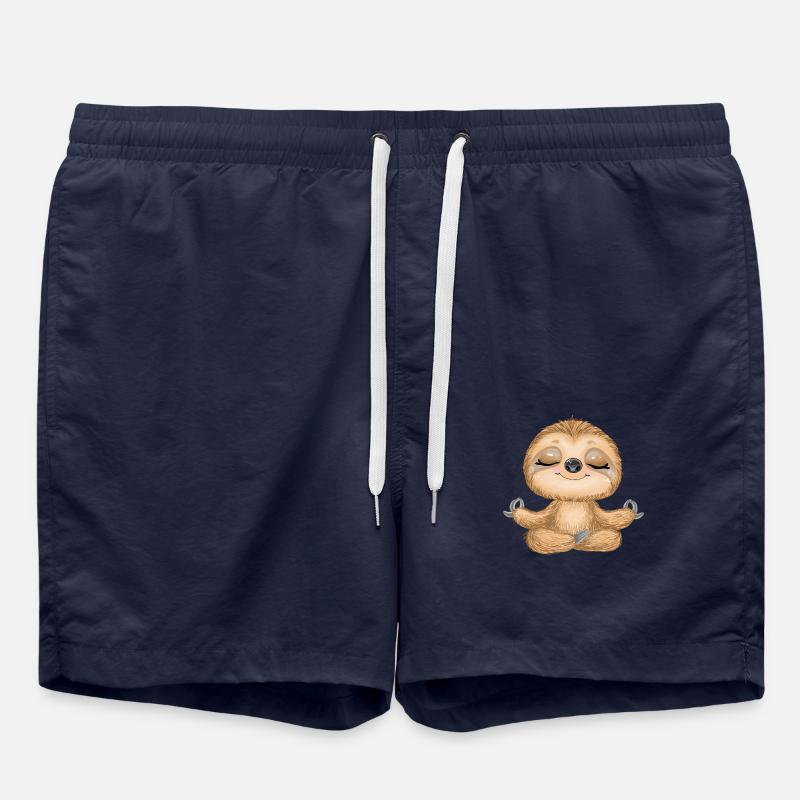 Yoga paresseux - Short de bain - bleu marine