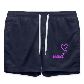 Cadeau pour Amaya - Short de bain - bleu marine - Devant - AI Model Male 185 light (185cm)