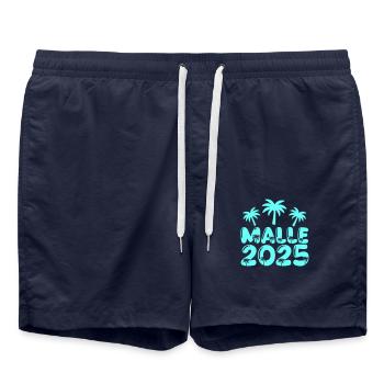 MALLE 2025 - Short de bain - bleu marine - Devant - AI Model Male 185 light (185cm)