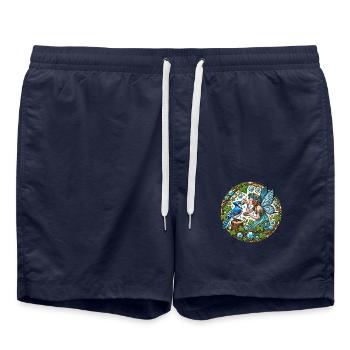 Geai bleu Fée Fantasy Art - Short de bain - bleu marine - Devant - AI Model Male 185 light (185cm)