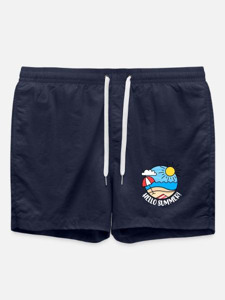 Hello Summer 2 (dark) - Swim Trunks - french navy