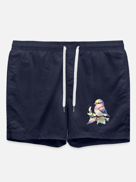 oiseau mignon - Short de bain - bleu marine