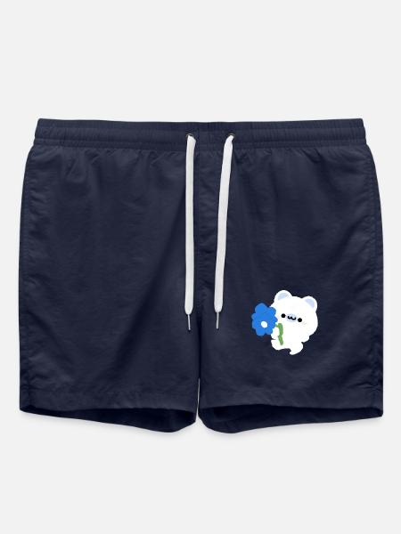 Ours polaire romantique - Short de bain - bleu marine