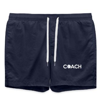 basketballer - Short de bain - bleu marine - Devant - AI Model Male 185 light (185cm)