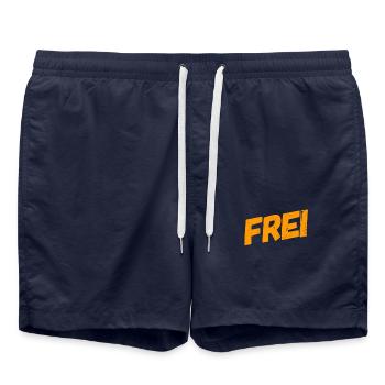 Frei - Badeshorts - French Navy - Vorne - AI Model Male 185 light (185cm)