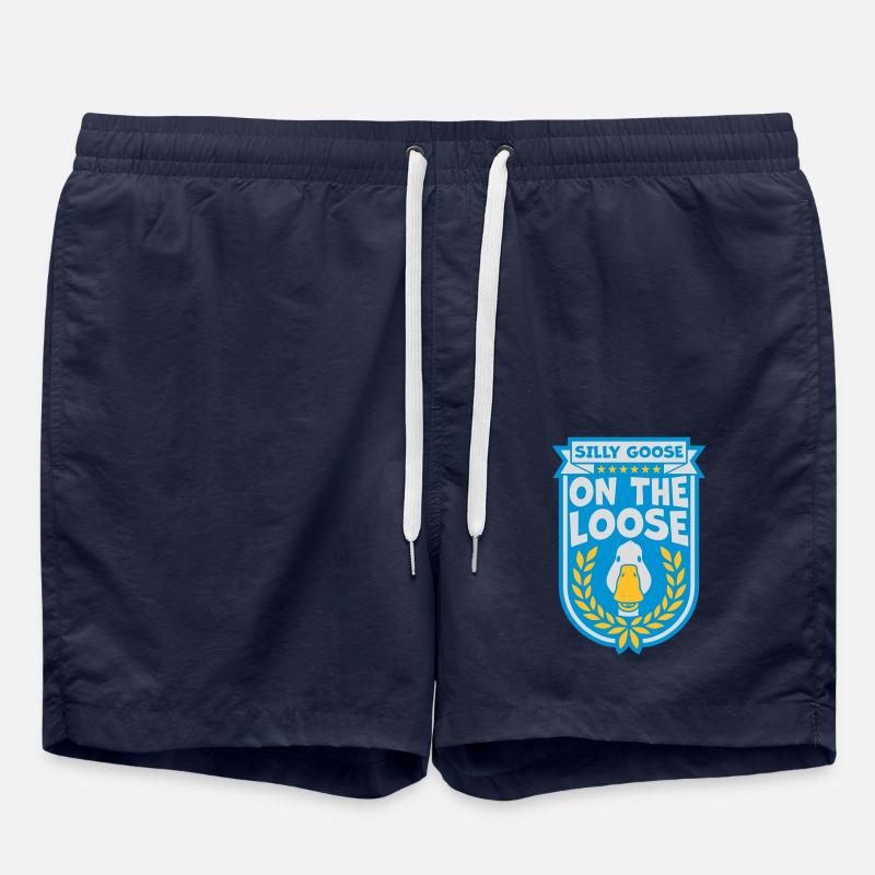 goose on the loose - Badeshorts - French Navy