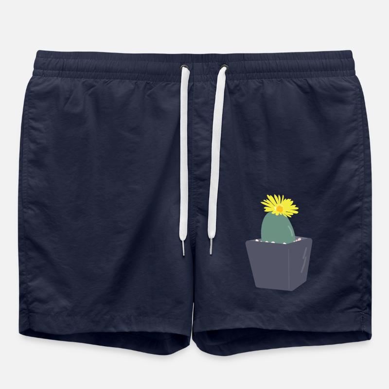 Lithops flower３ - Swim Trunks - french navy