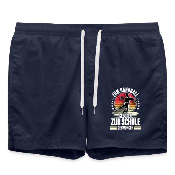 Handball Handballer - Badeshorts - French Navy - Vorne - AI Model Male 185 light (185cm)