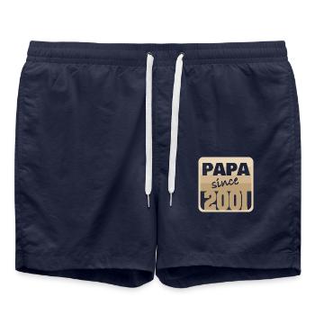 Père 2001 - Short de bain - bleu marine - Devant - AI Model Male 185 light (185cm)